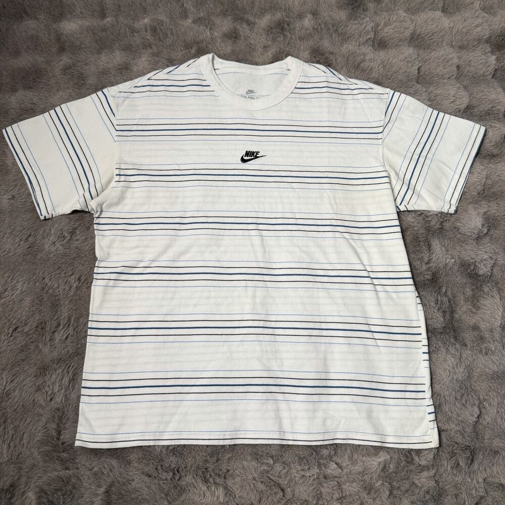 Nike Sportswear T-shirt Men Large Striped Loose Fit DQ1116-100